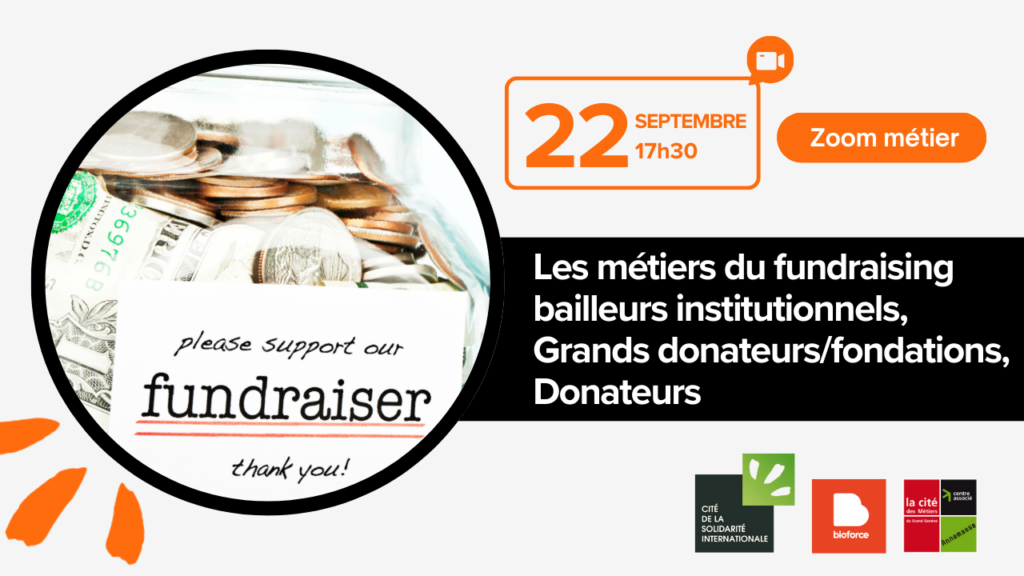 Fundraiser event on September 22: Les métiers du fundraising.