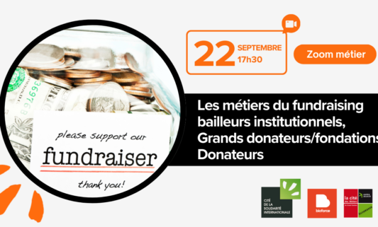 Fundraiser event on September 22: Les métiers du fundraising.