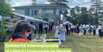 Solidarité Internationale, 14 juillet à lambassade de Genève