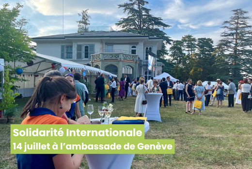Solidarité Internationale, 14 juillet à lambassade de Genève
